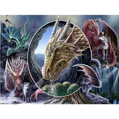3D Пазл-коллаж «Драконы», 500 элементов, 6+