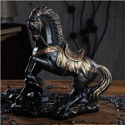 Сувенир "Грациозный конь", вороной со стразами