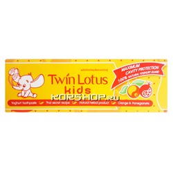 Детская зубная паста «Апельсин и гранат» Twin Lotus, Таиланд, 50 г Акция