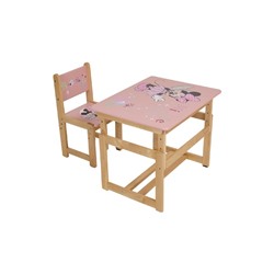 Набор растущей детской мебели Polini Kids Disney baby «Минни Маус», цвет розовый, бежевый