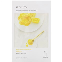 Innisfree, My Real Squeeze Mask EX, Manuka Honey, 1 Sheet, 0.67 fl oz (20 ml)