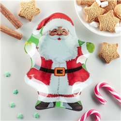 Блюдо сервировочное Доляна «Дед Мороз», 19×13,5×2 см