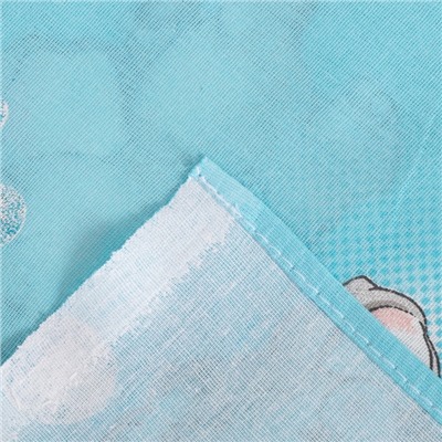 Комплект в кроватку "Слонята" (5 предметов), цвет голубой (арт. 51/1)