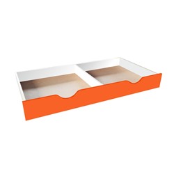 Ящик задвижной для детской кровати, 1588 × 716 × 194 мм, цвет белый / манго