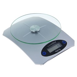 Весы электронные кухонные LuazON LVK-502, до 5 кг, серебро