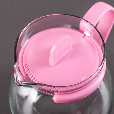 Чайник стеклянный заварочный «Теплота», 450 мл, цвет МИКС