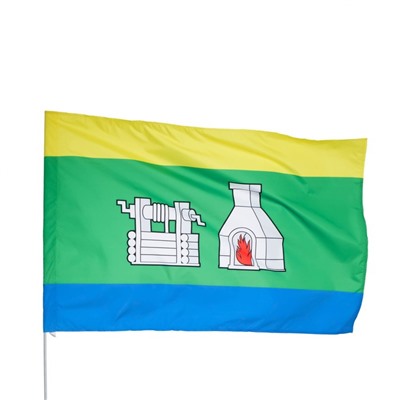 Флаг Екатеринбурга 90 х 135 см, полиэфирный шёлк, без древка