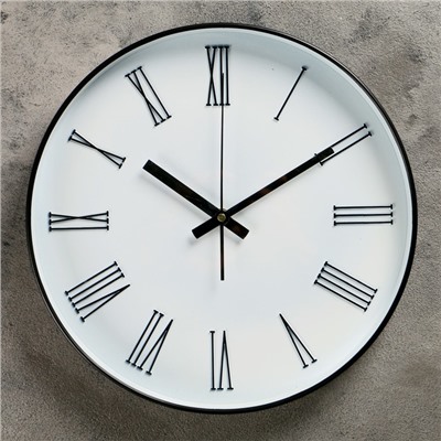 Часы настенные, серия: Классика, "Эдит", плавный ход, d=30 см, 30 х 30 см