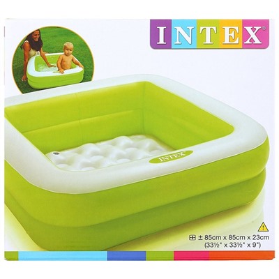 Бассейн надувной «Малыш» 57100NP INTEX, 86 х 86 х 25 см, 1-3 года, цвет микс