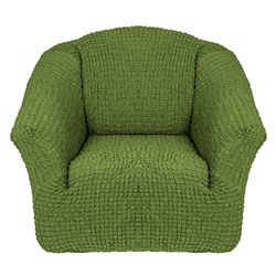 Чехол натяжной для кресла без юбки зеленый