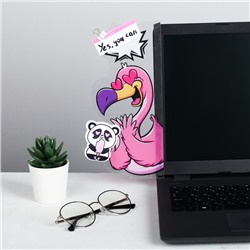 Панель для стикеров на компьютер "Фламинго"