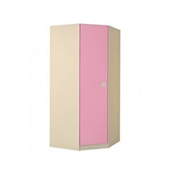 Шкаф угловой "Радуга", фламинго, 900х2000х900