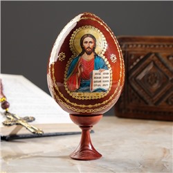 Сувенир Яйцо на подставке икона "Господь Вседержитель"