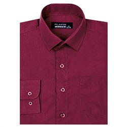 Рубашка Platin Bordeaux Classic Fit длинный рукав для мальчика