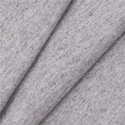 Ткань на отрез кулирка с лайкрой Melange цвет серый