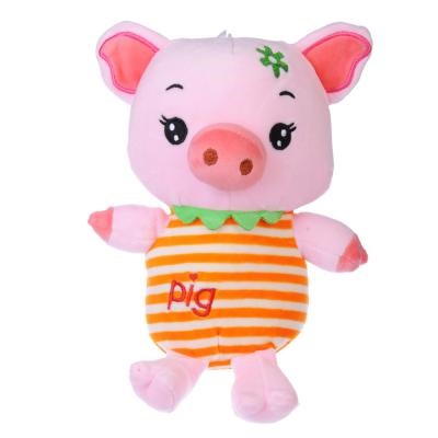 МЕШОК ПОДАРКОВ Игрушка мягкая "Свинка в полосатой футболке", полиэстер, 25 см, 2 цвета