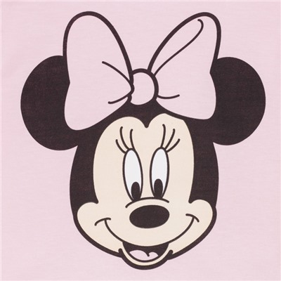 Лонгслив детский Disney "Минни", рост 110-116 (32), розовый