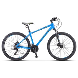 Велосипед 26" Stels Navigator-590 D, K010, цвет синий/салатовый, размер рамы 18"