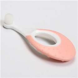 Детская зубная щетка, нейлон, с ограничителем, цвет розовый