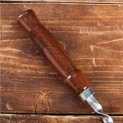 Шампур узбекский для шашлыка, с деревянной ручкой, с узором, 50 см, сталь - 2 мм