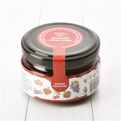 Конфитюр лесная ягода (черника, брусника, ежевика) 100 гр. шайба