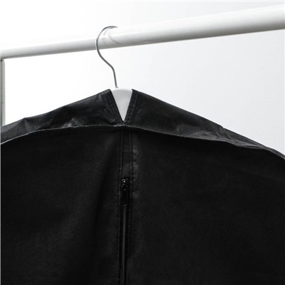 Чехол для одежды зимний, 100×60×10 см, спанбонд, цвет чёрный
