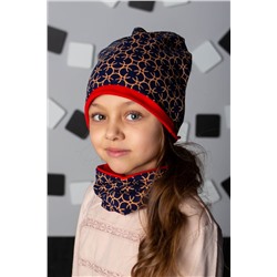 Женский комплект шапка и шарф Гуси