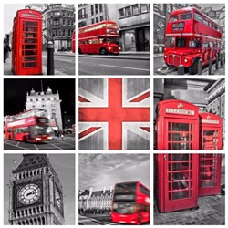3D Фотообои «Лондон коллаж»