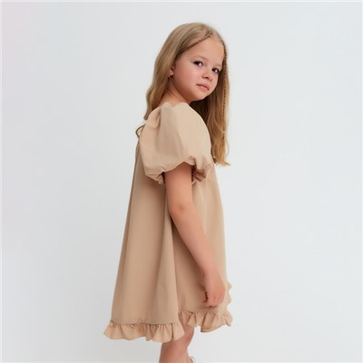 Платье для девочки KAFTAN "Cute", размер 36 (134-140), цвет бежевый
