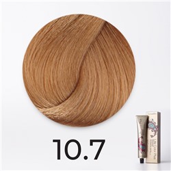 Крем-краска аммиачная 10.7 очень светлый блондин коричневый кашемир Life Color Plus Farmavita 100 мл