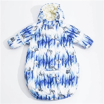 Спальный мешок детский "ZIPPY", рост 56 см, цвет синий с принтом 72335_М