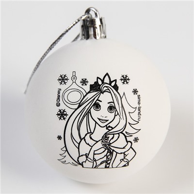 Набор для творчества Новогодний шар Принцессы:Рапунцель, размер шара 5,5 см
