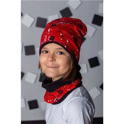 Комплект шапка и шарф Red