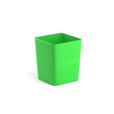 Стакан для пишущих принадлежностей ErichKrause Base 7,5 х 9 х 7,5 см, Solid, зеленый неон
