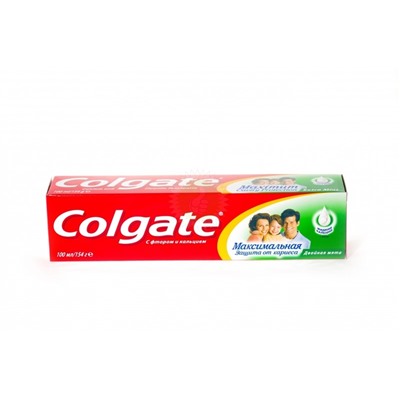 Зубная паста Колгейт 100мл Защита от кар  Двойная мята