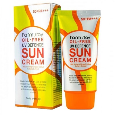 Солнцезащитный крем для лица и тела Farm Stay Oil-free UV Defence Sun Cream