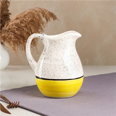 Набор посуды "Персия", керамика, желтый, 3 предмета: кувшин 1.5 л, кружки 350 мл, Иран