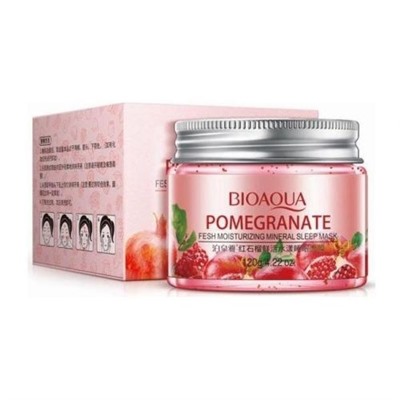 Bioaqua Pomegranate Fresh Moisturizing Mineral Sleep Mask Маска для лица с гранатом, 120 гр