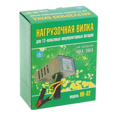 Нагрузочная вилка для аккумулятора НВ-02, 12 В, 100/200А