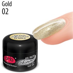 Гель-паста «Shimmer» PNB 02 Золото 5 мл