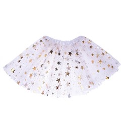 Карнавальная юбка «Звёздочки», цвет белый
