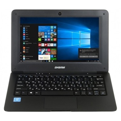 Ноутбук Digma EVE 100 Atom X5 Z8350/2Gb/SSD32Gb/Intel HD400/10.1"/TN/WSVGA/W10 черный