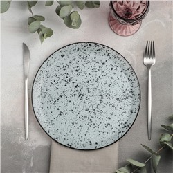 Тарелка обеденная Magistro «Мрамор», d=24,5 см, цвет белый