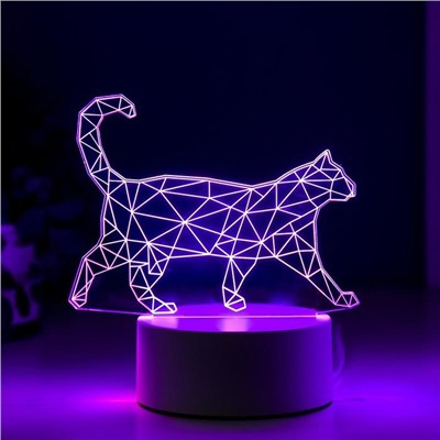 Светильник "Кот стоя" LED RGB от сети