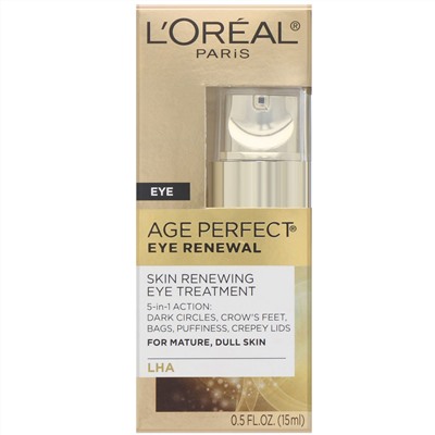 L'Oreal, Age Perfect Eye Renewal, восстанавливающее средство для кожи вокруг глаз, 15 мл