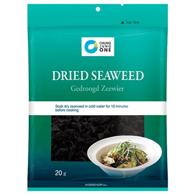 Морская капуста сушеная вакаме "Dried Seaweed (sliced)" Daesang, Корея 20 г (8 порций)