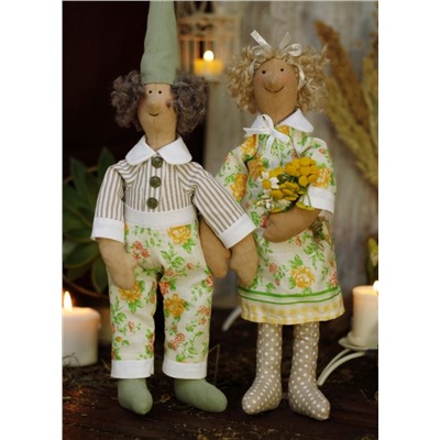 Интерьерные куклы - Ш039  Набор для шитья и рукоделия Гномочка Лизи