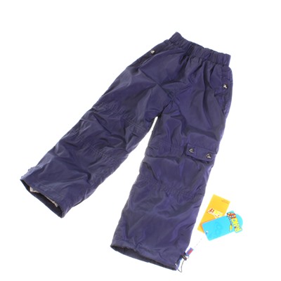Рост 110-120. Утепленные детские штаны с подкладкой из войлока Rihoo пурпурно-дымчатого цвета.