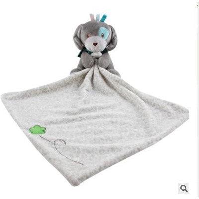 Плюшевое детское полотенце с игрушкой 656