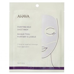 Ahava Разовая Очищающая грязевая тканевая маска для лица